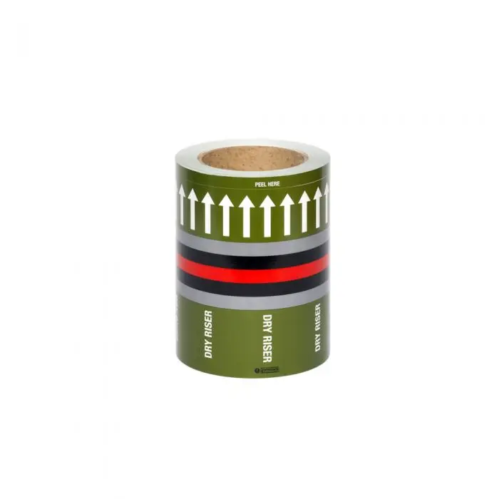 150mm Dry Riser Pipe Marking Tape | PIPEM79B | Pipemark